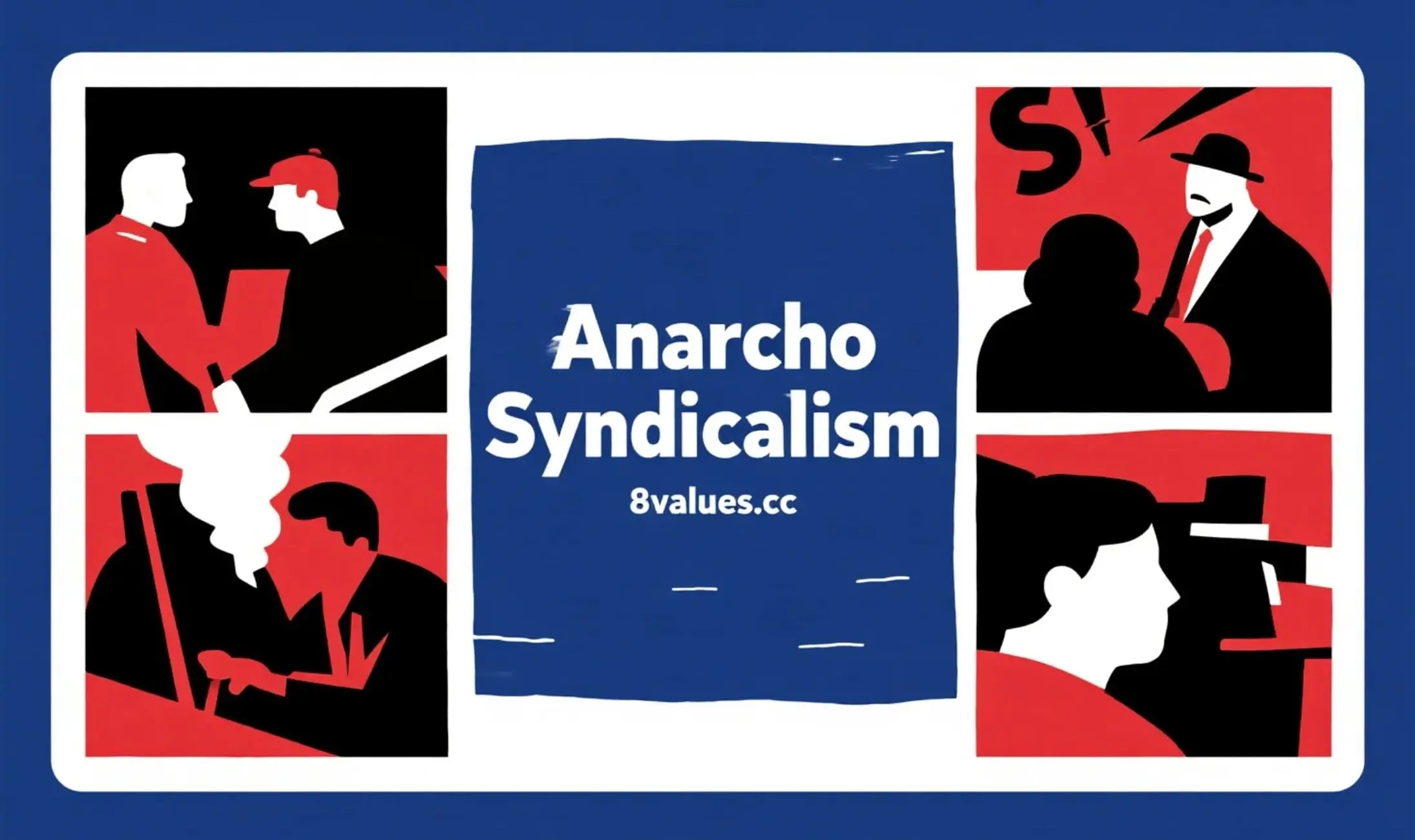 Anarcho-Syndicalism | 8values ​​Interpretation of ideological ideology in political tests