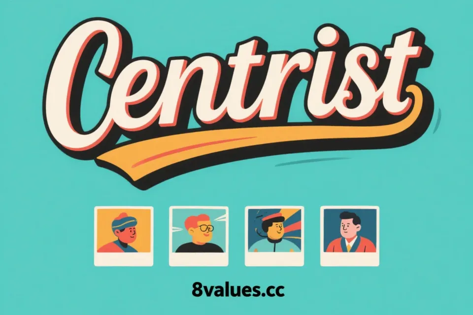 Centrist | 8values ​​Interpretation of ideological ideology of political test