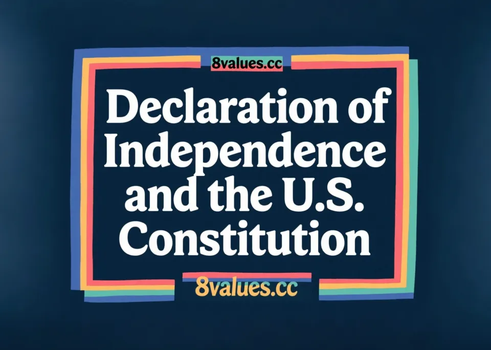 Declaration of Independence and the U.S. Constitution: Political Values ​​and Far-Term Impact of the Foundation Document