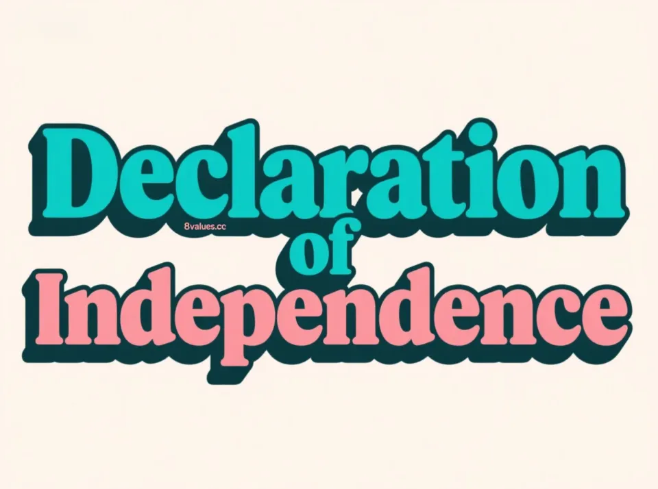 The full text of the Declaration of Independence (July 4, 1776)