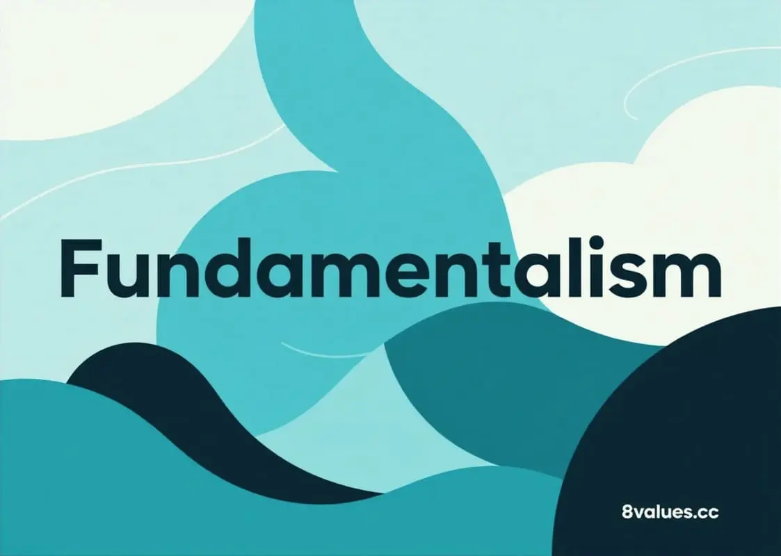 Fundamentalismo | 8Values ​​Interpretação da ideologia ideológica de testes políticos