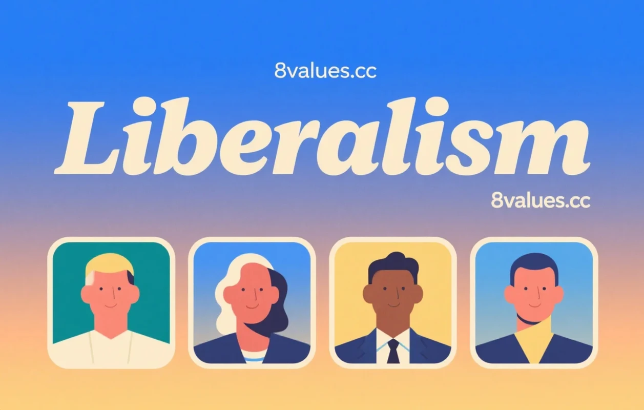 Liberalism | 8values ​​Interpretation of ideological ideology in political tests