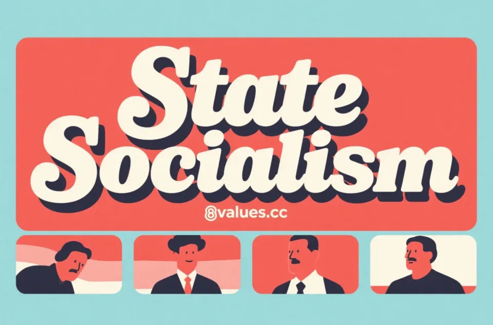 State Socialism | 8values ​​Interpretation of ideological ideology of political tests