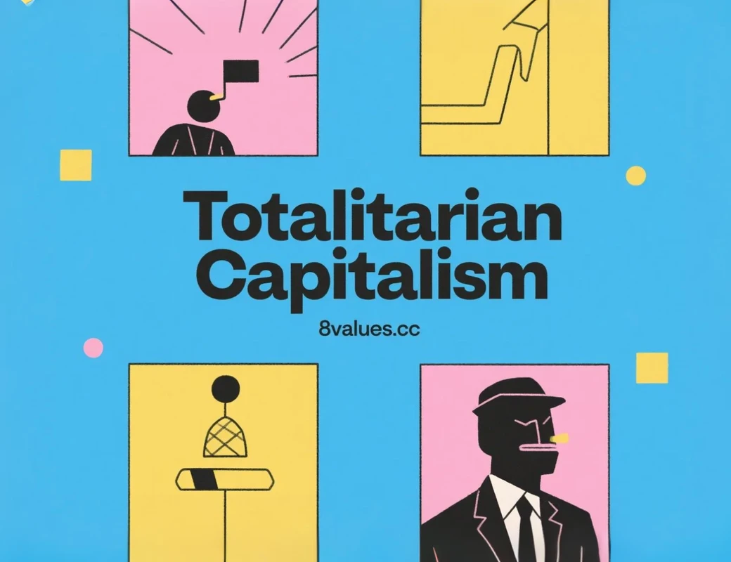 Totalitarian Capitalism | 8values ​​Interpretation of ideological ideology of political tests
