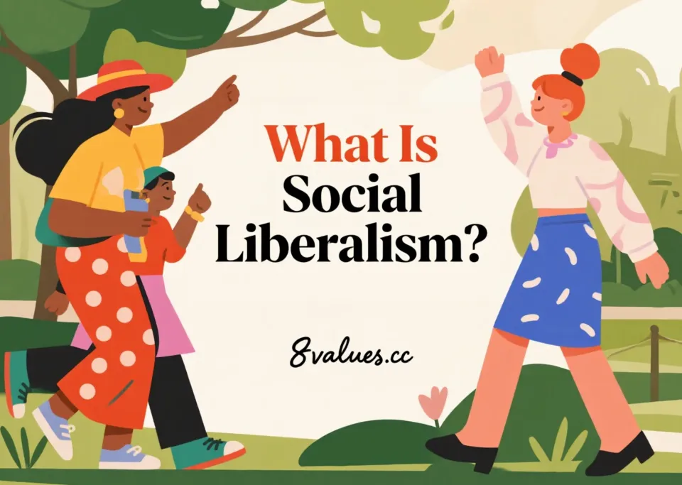 8values ​​political test-Political tendency test-Political position test-What is social liberalism